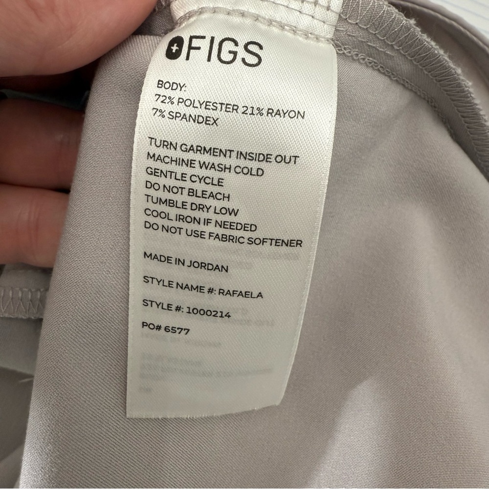 Figs Slate Rafaela Scrub Top Size XL - Picture 6 of 7